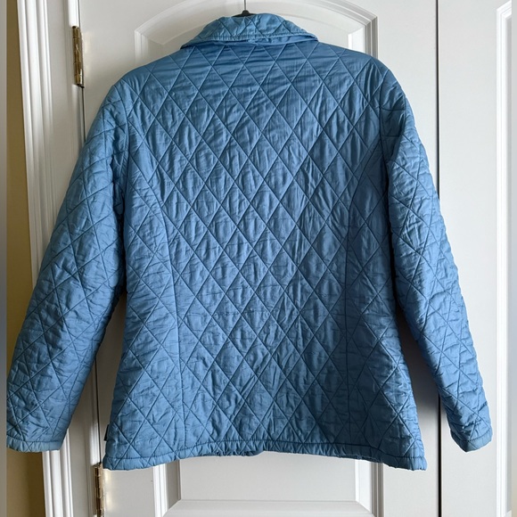 Barbour Women's Shaped Flyweight Quilt Short Jacket, size 8, blue - Picture 2 of 8